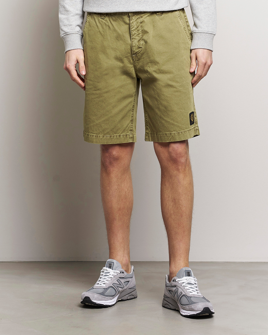 Men |  | Belstaff | Dalesman Cotton Shorts Aloe