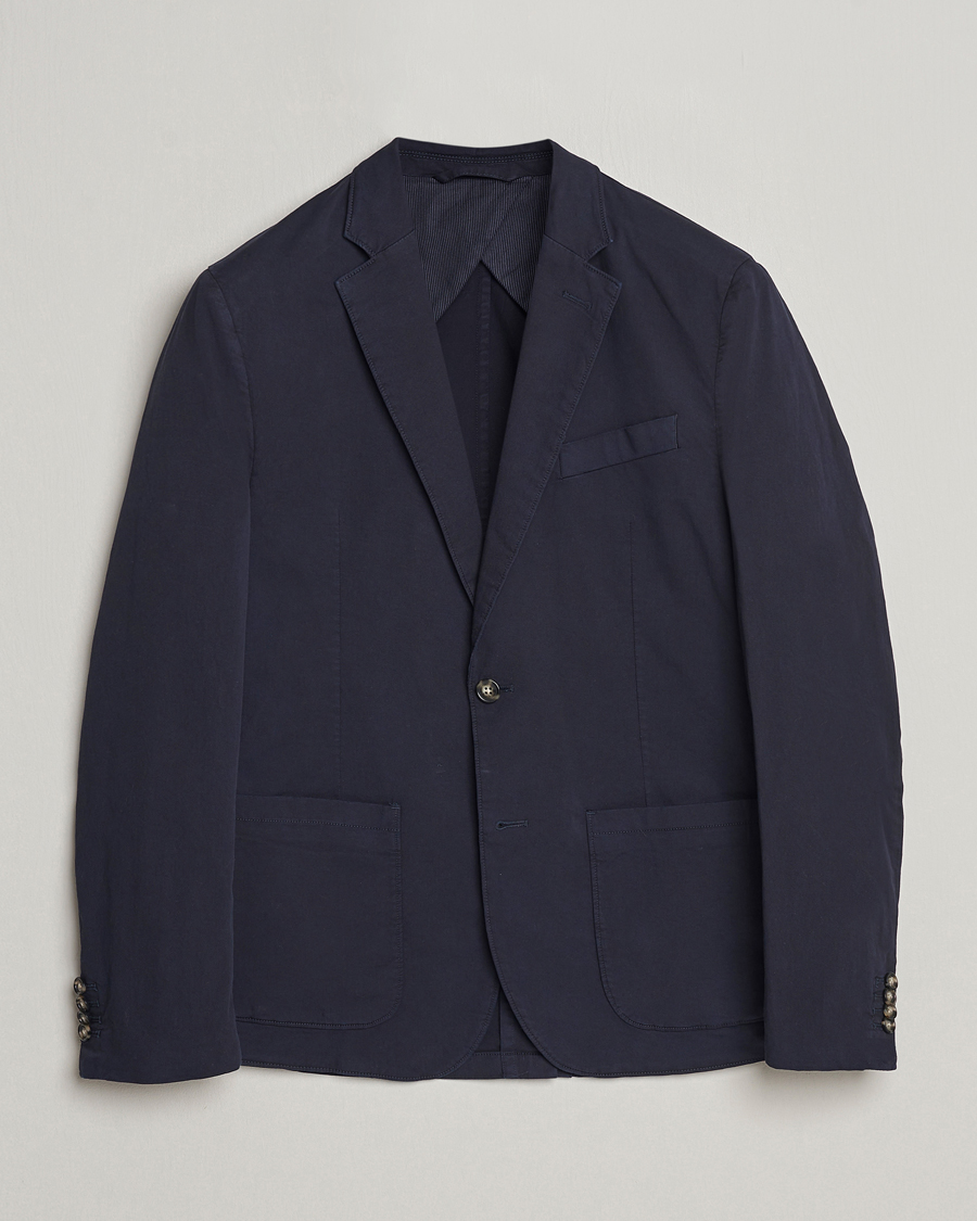 Herre | Blazere & jakker | J.Lindeberg | Elton Garment Dyed Cotton Blazer Navy