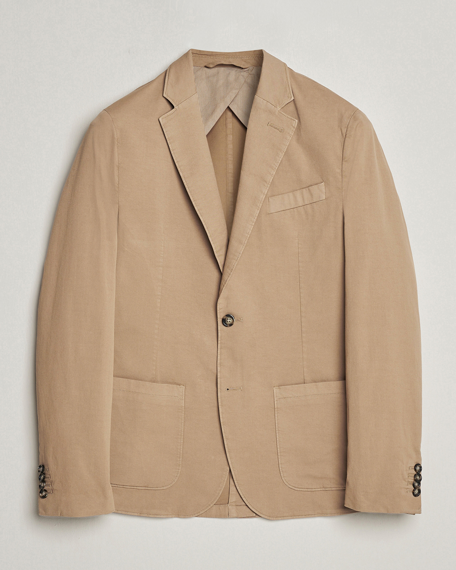 Herre | Blazere & jakker | J.Lindeberg | Elton Garment Dyed Cotton Blazer Batique Khaki