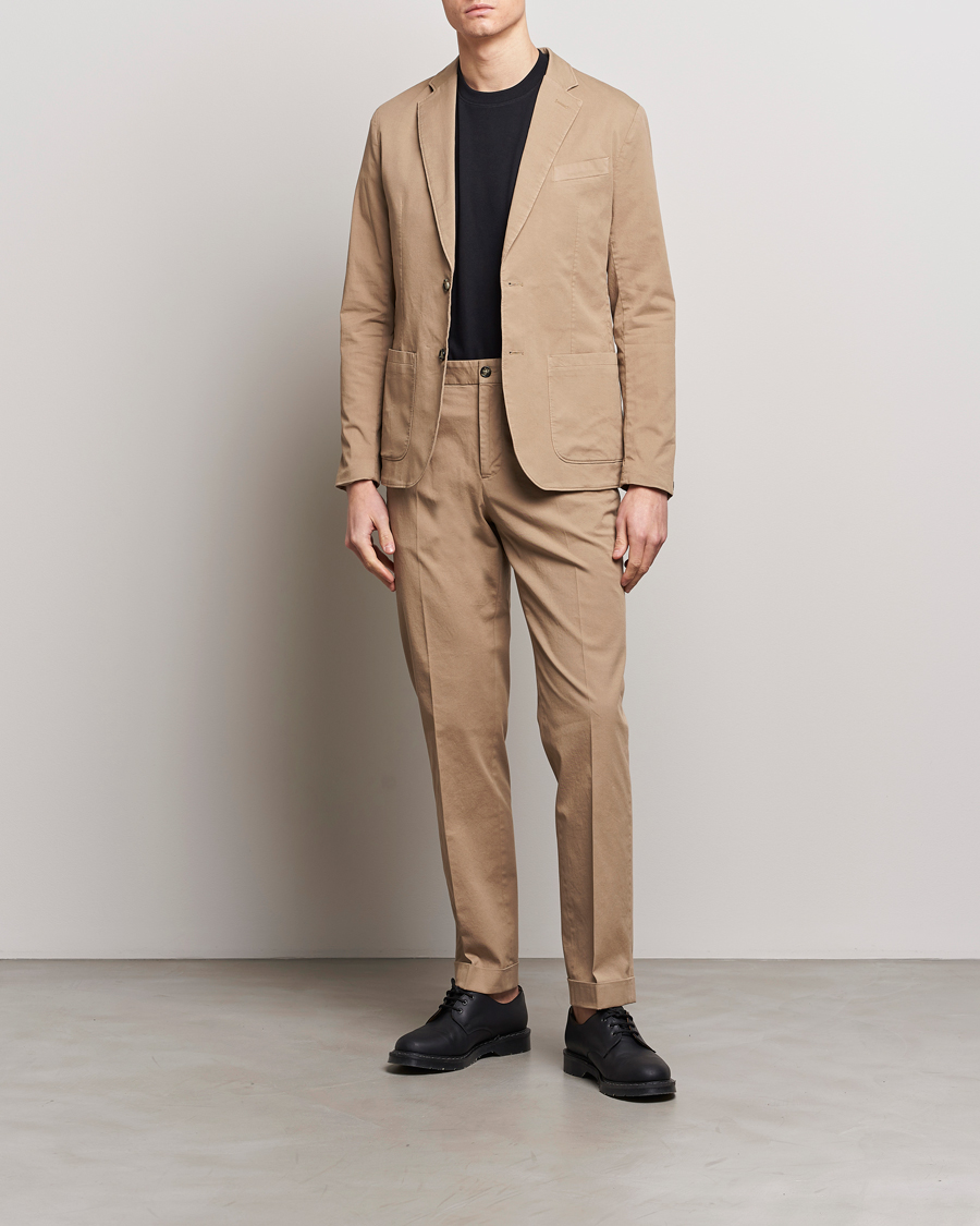 Herre | Blazere & jakker | J.Lindeberg | Elton Garment Dyed Cotton Blazer Batique Khaki