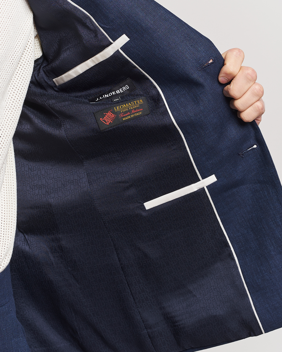 Herre | Blazere & jakker | J.Lindeberg | Hopper Super Linen Blazer Navy