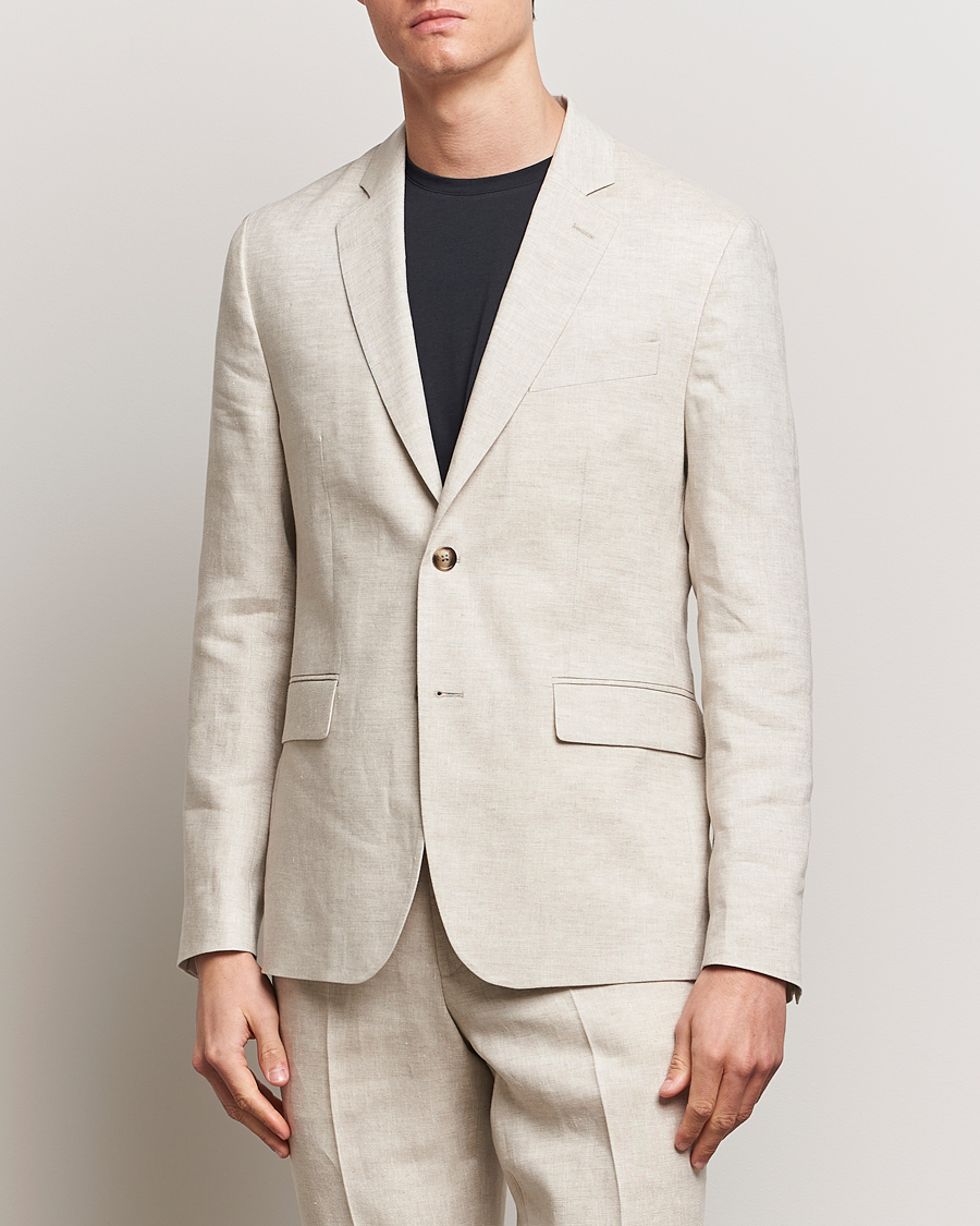 Herre |  | J.Lindeberg | Hopper Super Linen Blazer Moonbeam