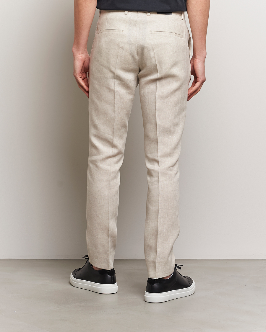 Herre | Bukser | J.Lindeberg | Grant Super Linen Trousers Moonbeam