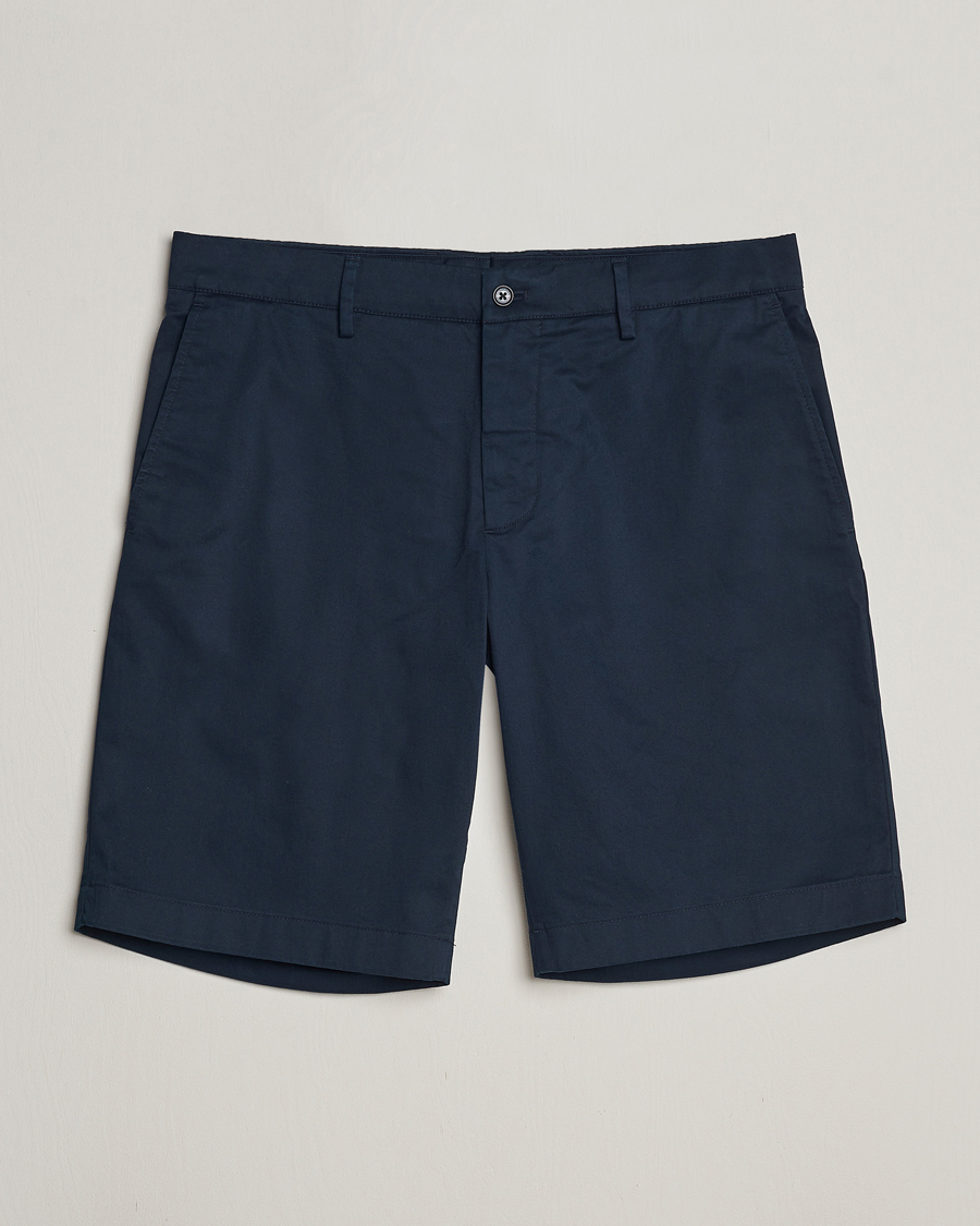 Herre | Shorts | J.Lindeberg | Nathan Cloud Satin Shorts Navy