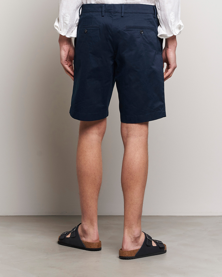 Herre | Shorts | J.Lindeberg | Nathan Cloud Satin Shorts Navy