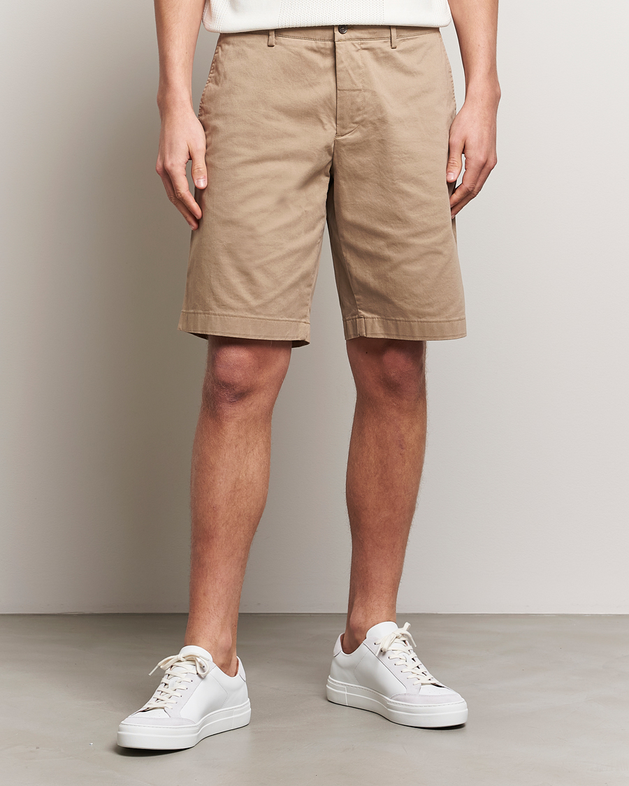 Herre | Klær | J.Lindeberg | Nathan Cloud Satin Shorts Batique Khaki