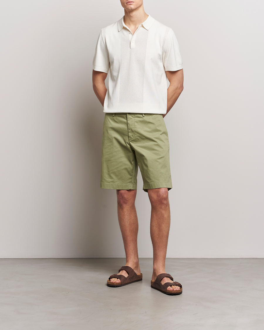 Herre | Shorts | J.Lindeberg | Nathan Cloud Satin Shorts Oil Green