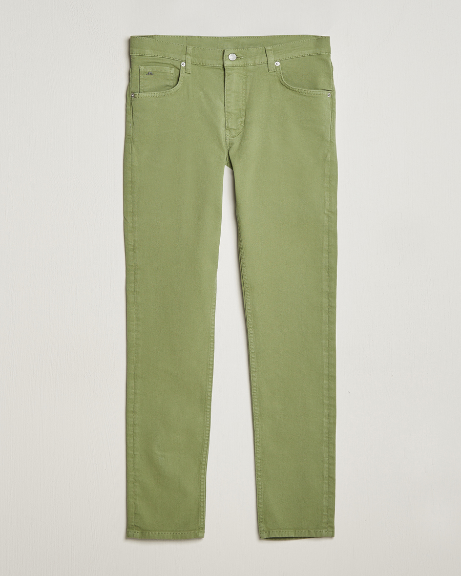 Herre | Bukser | J.Lindeberg | Jay Twill Slim Stretch 5-Pocket Trousers Oil Green