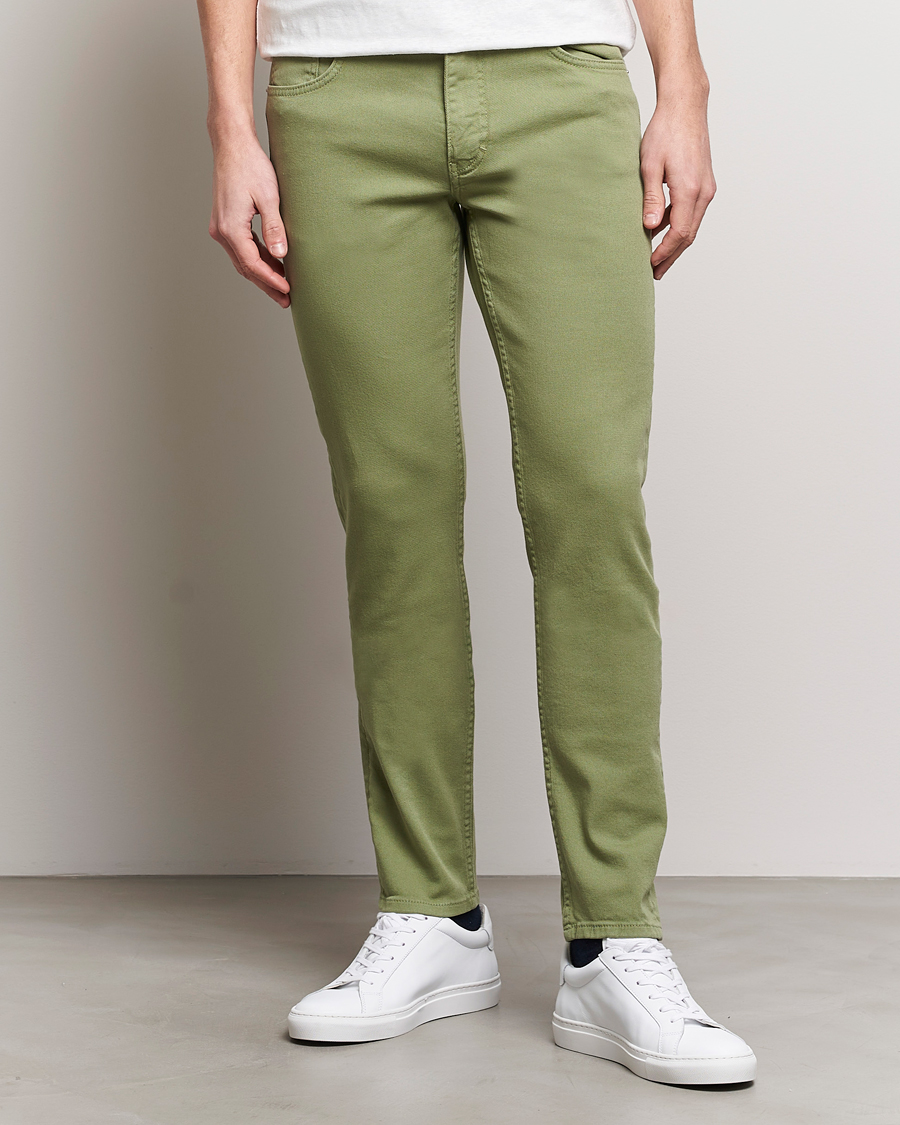 Herre | Bukser | J.Lindeberg | Jay Twill Slim Stretch 5-Pocket Trousers Oil Green