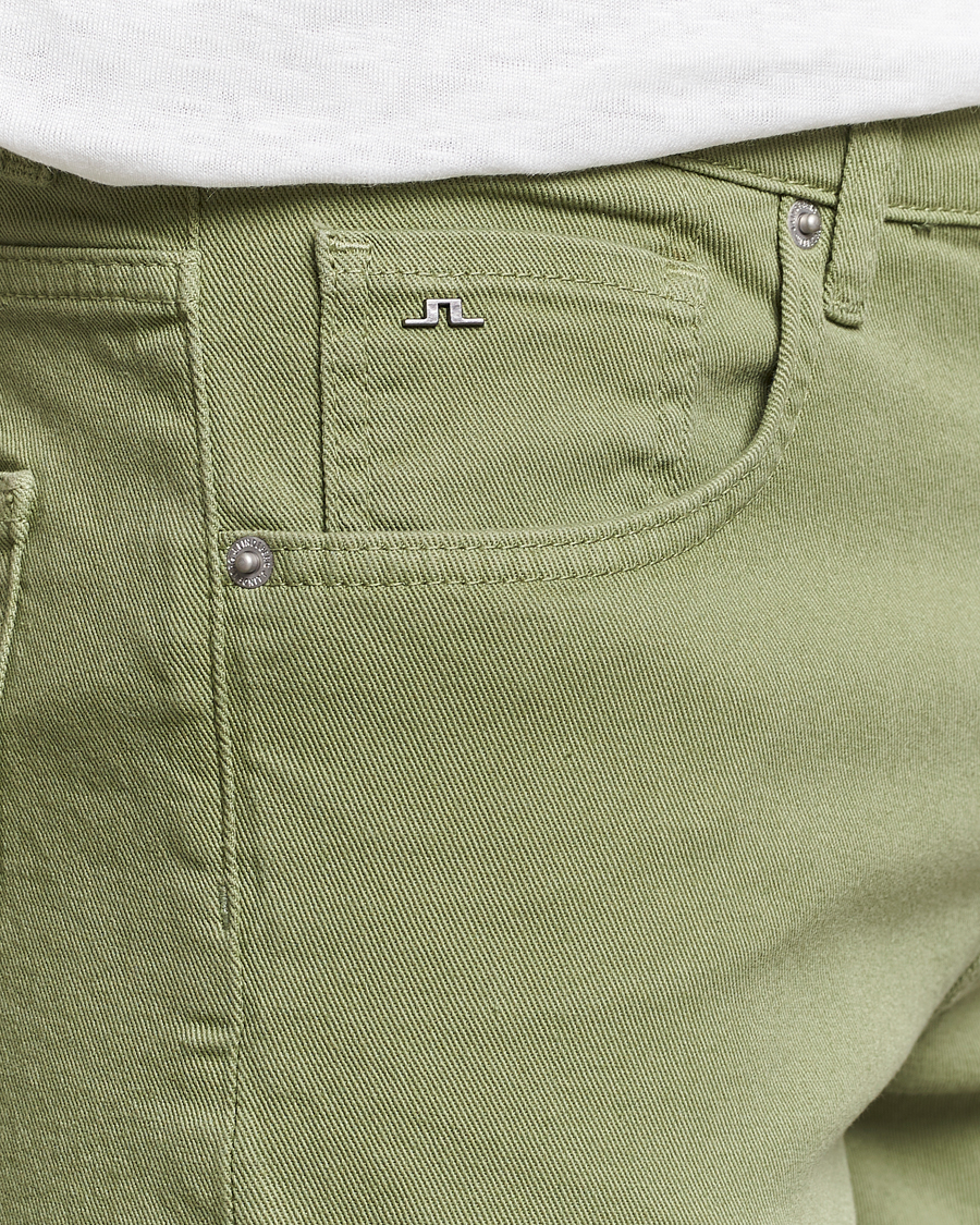 Herre | Bukser | J.Lindeberg | Jay Twill Slim Stretch 5-Pocket Trousers Oil Green