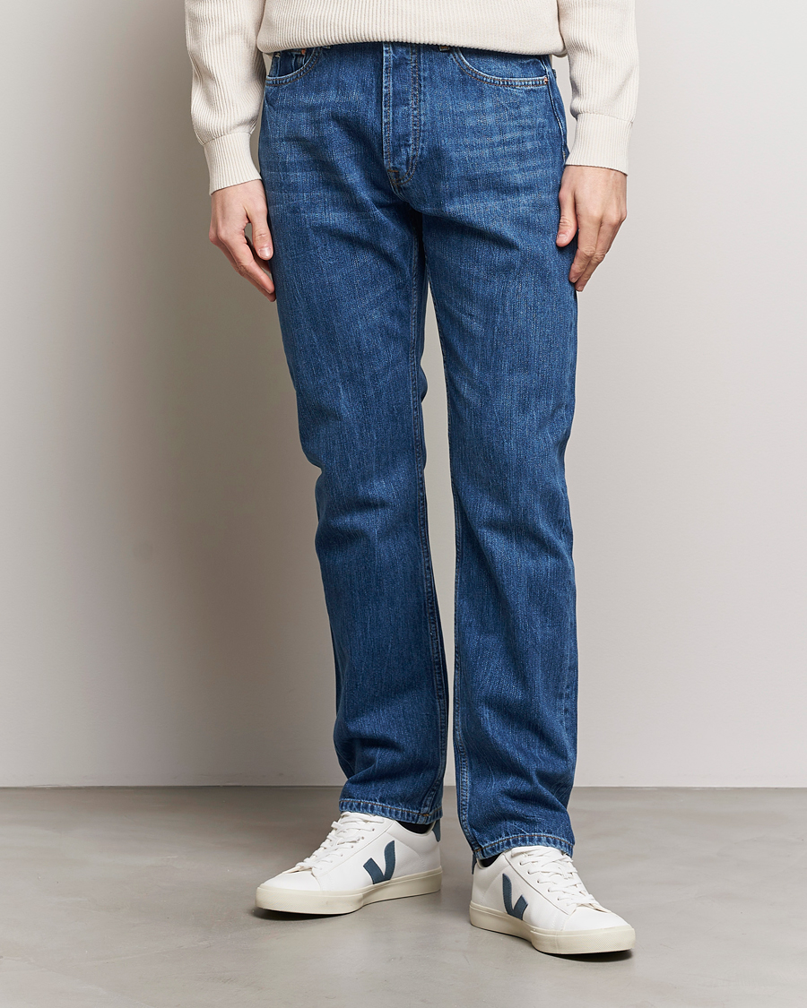 Herre | Afdelinger | J.Lindeberg | Cody Slub Regular Jeans Mid Blue