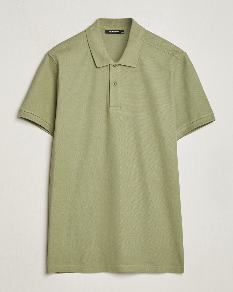 Herre | Polotrøjer | J.Lindeberg | Troy Polo Shirt Oil Green