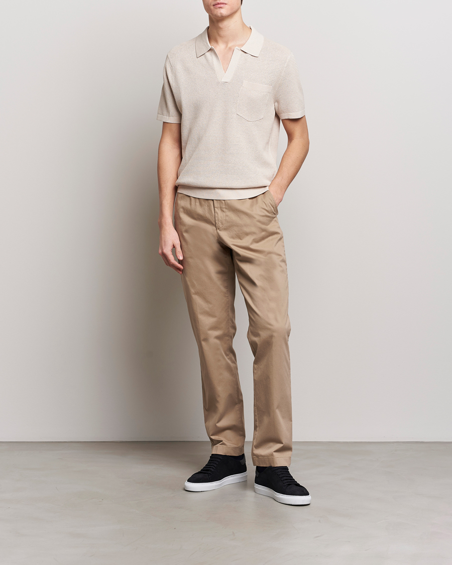 Herre | Polotrøjer | J.Lindeberg | Ben Open Collar Polo Moonbeam