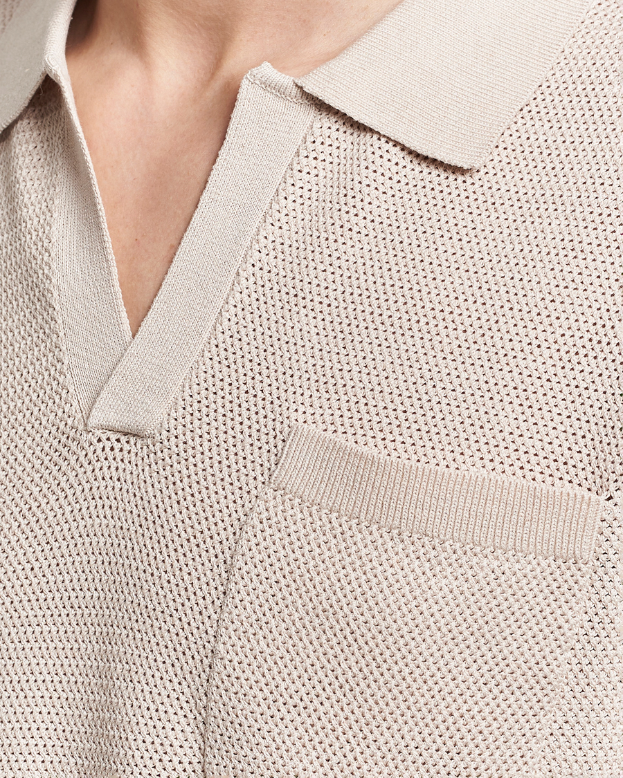 Herre | Polotrøjer | J.Lindeberg | Ben Open Collar Polo Moonbeam