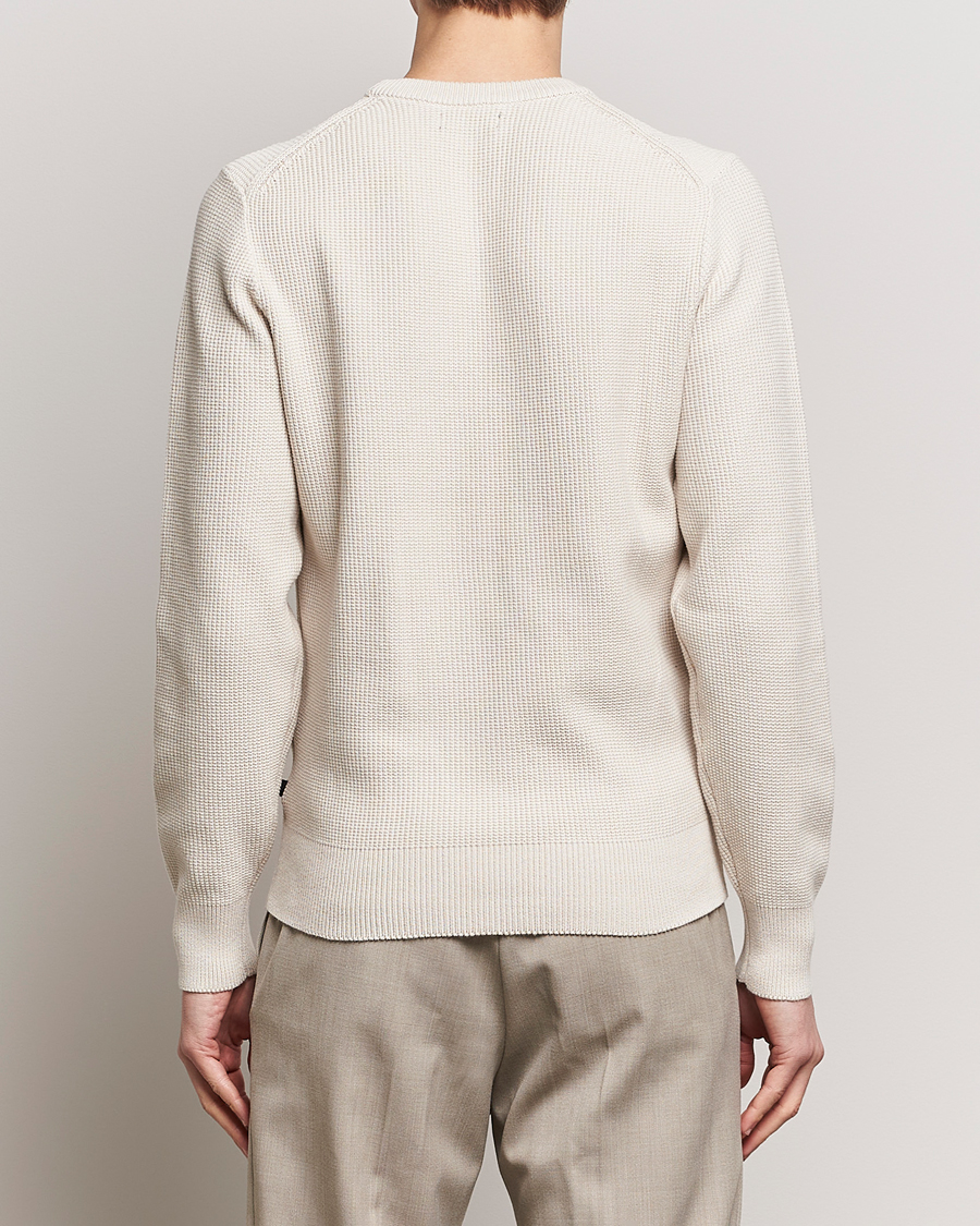 Herre | Trøjer | J.Lindeberg | Arthur Structure Organic Cotton Crew Neck Moonbeam