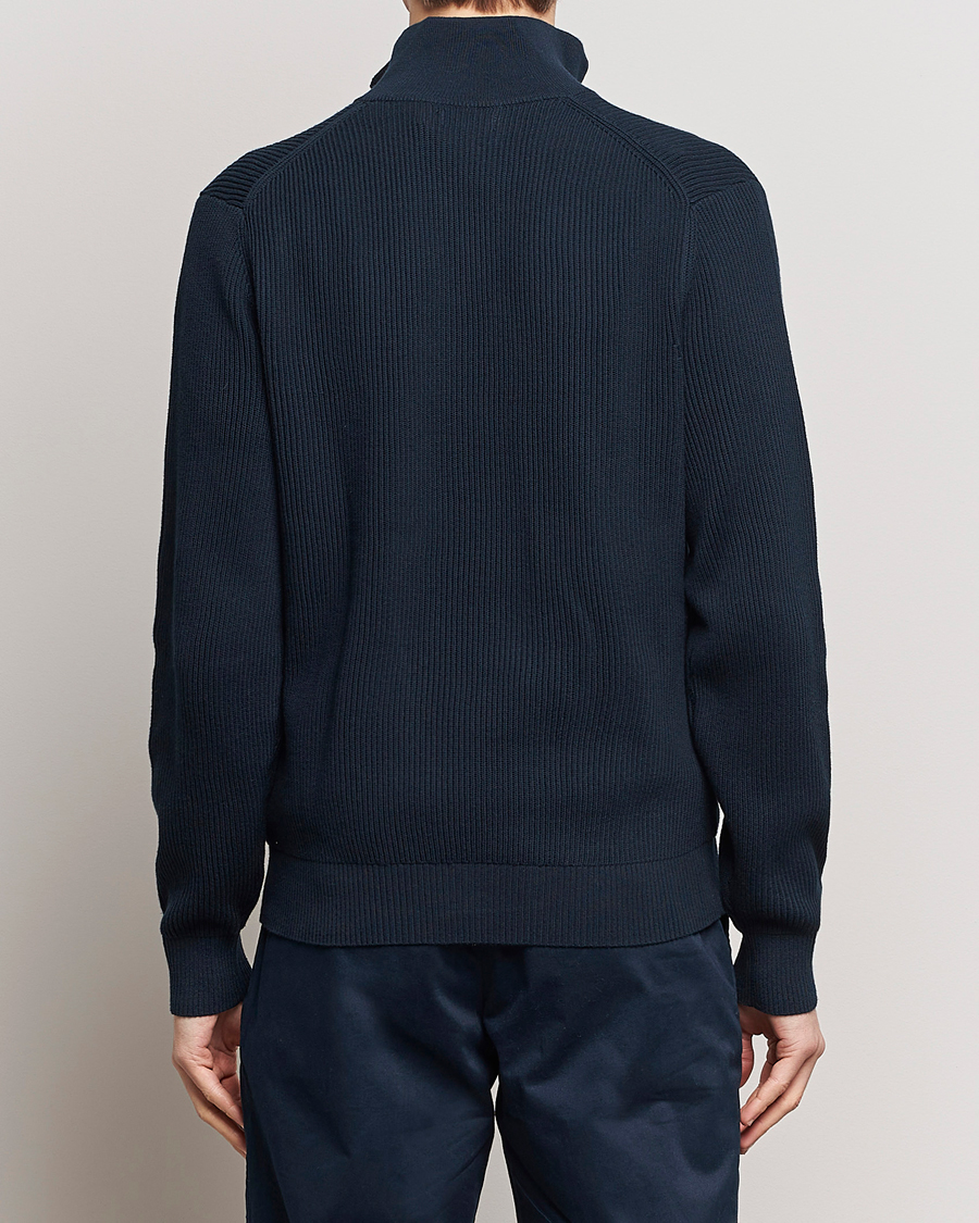 Herre | Trøjer | J.Lindeberg | Alex Half Zip Organic Cotton Sweater Navy