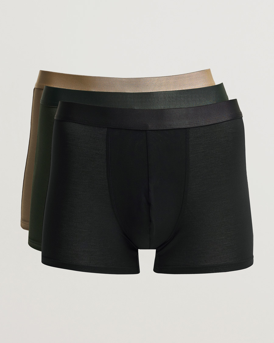 Herre | Undertøj | CDLP | 3-Pack Boxer Briefs Black/Army Green/Golden Clay