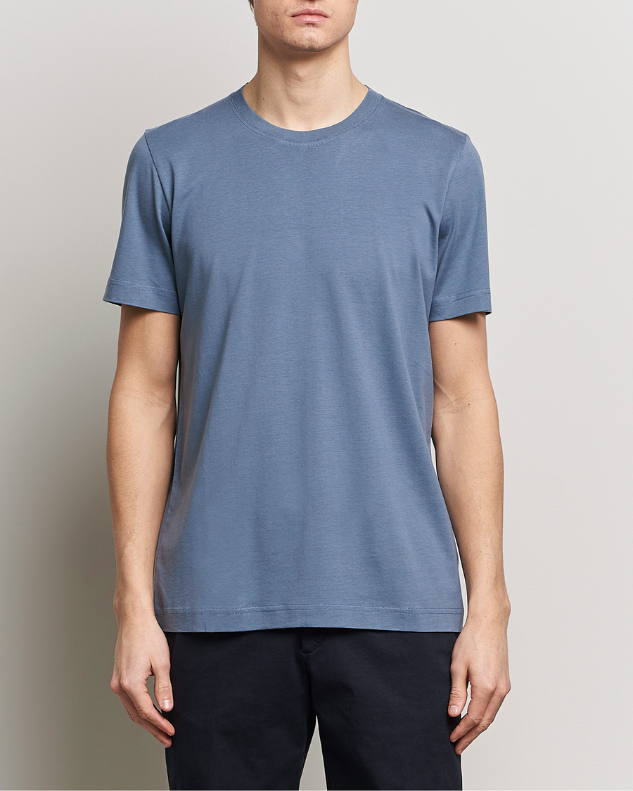 Herre | Kortærmede t-shirts | CDLP | Crew Neck Tee Steel Blue