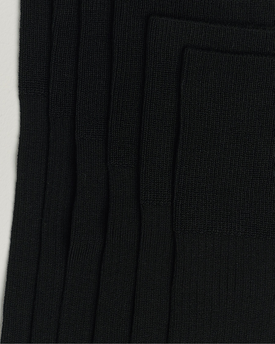 Herre | Tøj | CDLP | 6-Pack Cotton Rib Socks Black