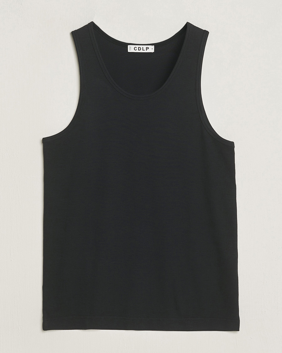 Herre | T-Shirts | CDLP | Rib Tank Top Off Black