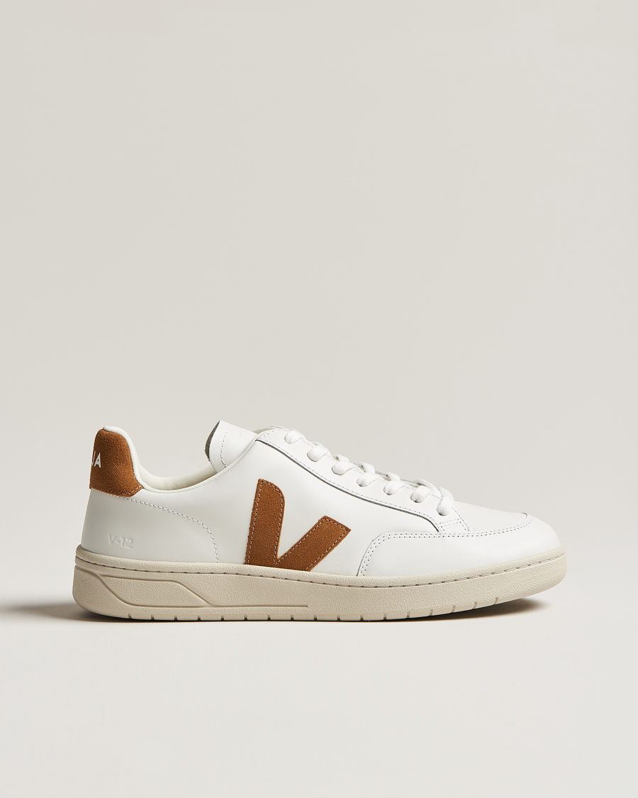 Herre | Veja V-12 Sneaker Extra White/Camel | Veja | V-12 Sneaker Extra White/Camel