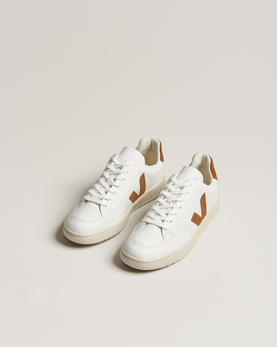 Herre | Veja V-12 Sneaker Extra White/Camel | Veja | V-12 Sneaker Extra White/Camel