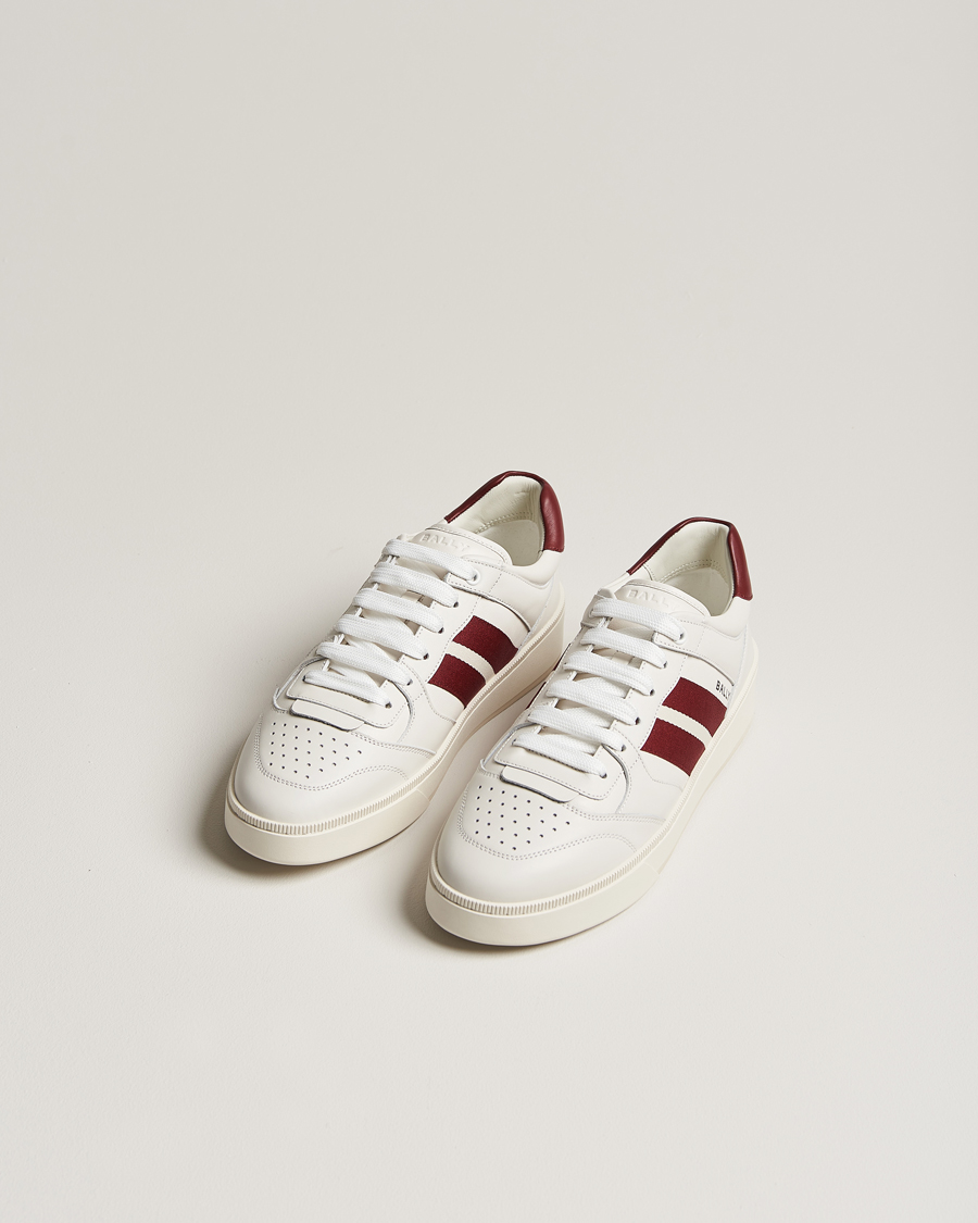 Men | Bally | Bally | Rebby Leather Sneaker White/Ballyred