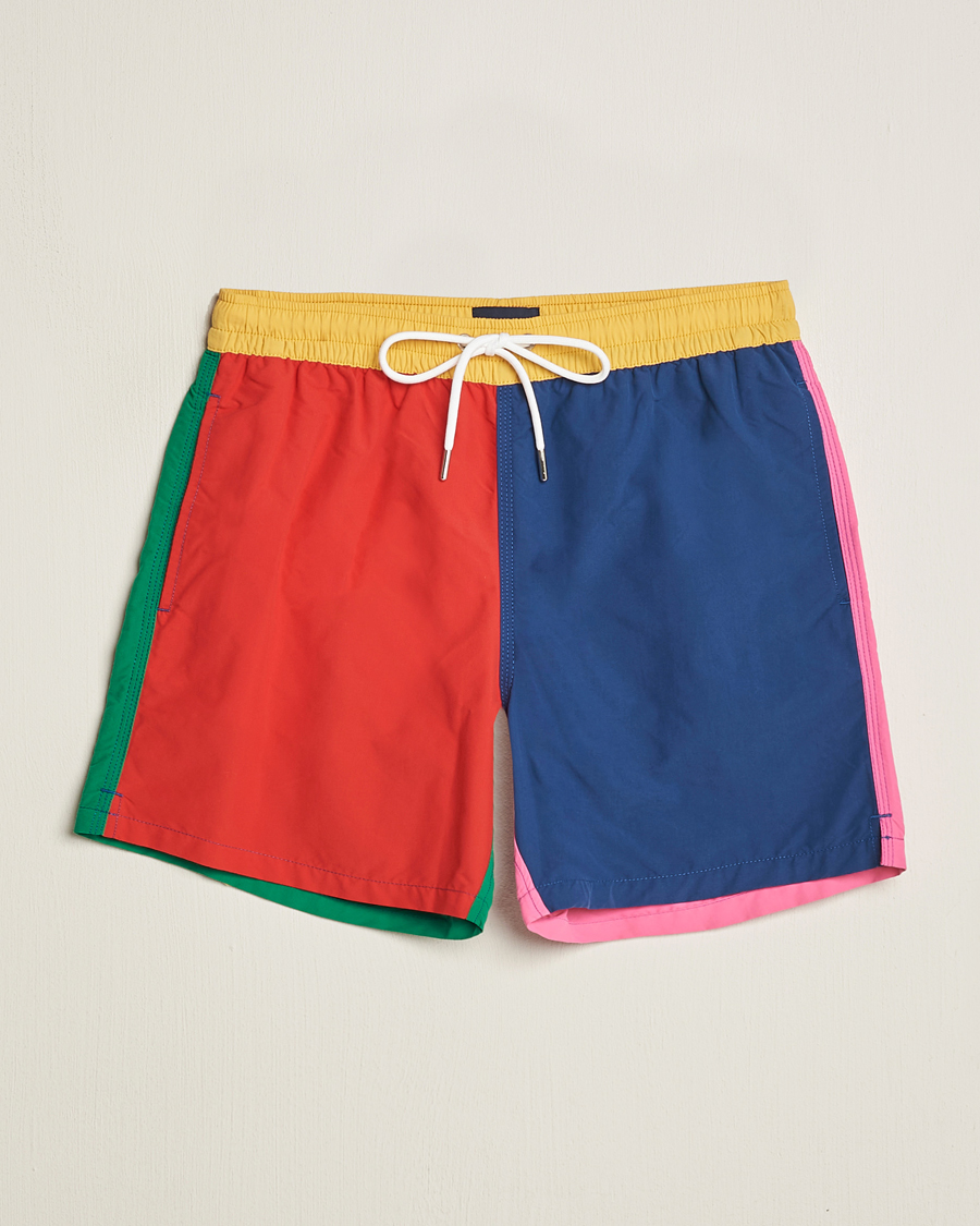 Herre | Badebukser | Drake's | Colourblock Swimshorts Multi