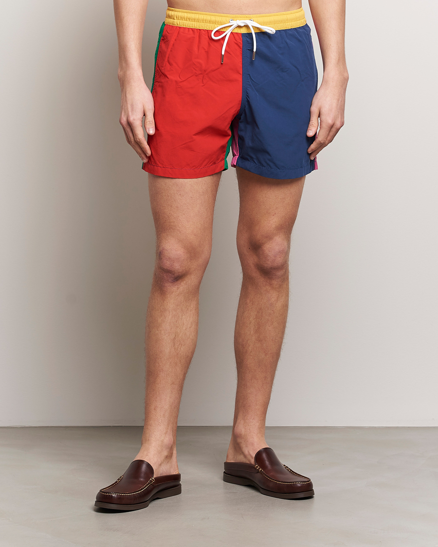 Herre | Badeshorts | Drake's | Colourblock Swimshorts Multi