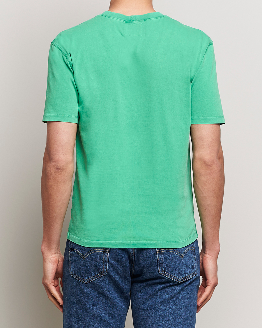 Herre | T-Shirts | Drake's | Washed Hiking T-Shirt Green