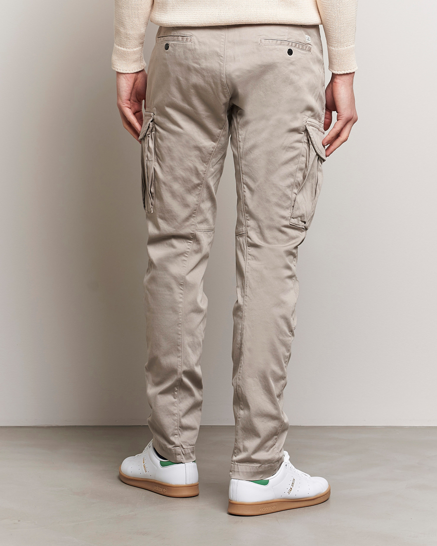 Herre | Bukser | C.P. Company | Satin Stretch Cargo Pants Beige