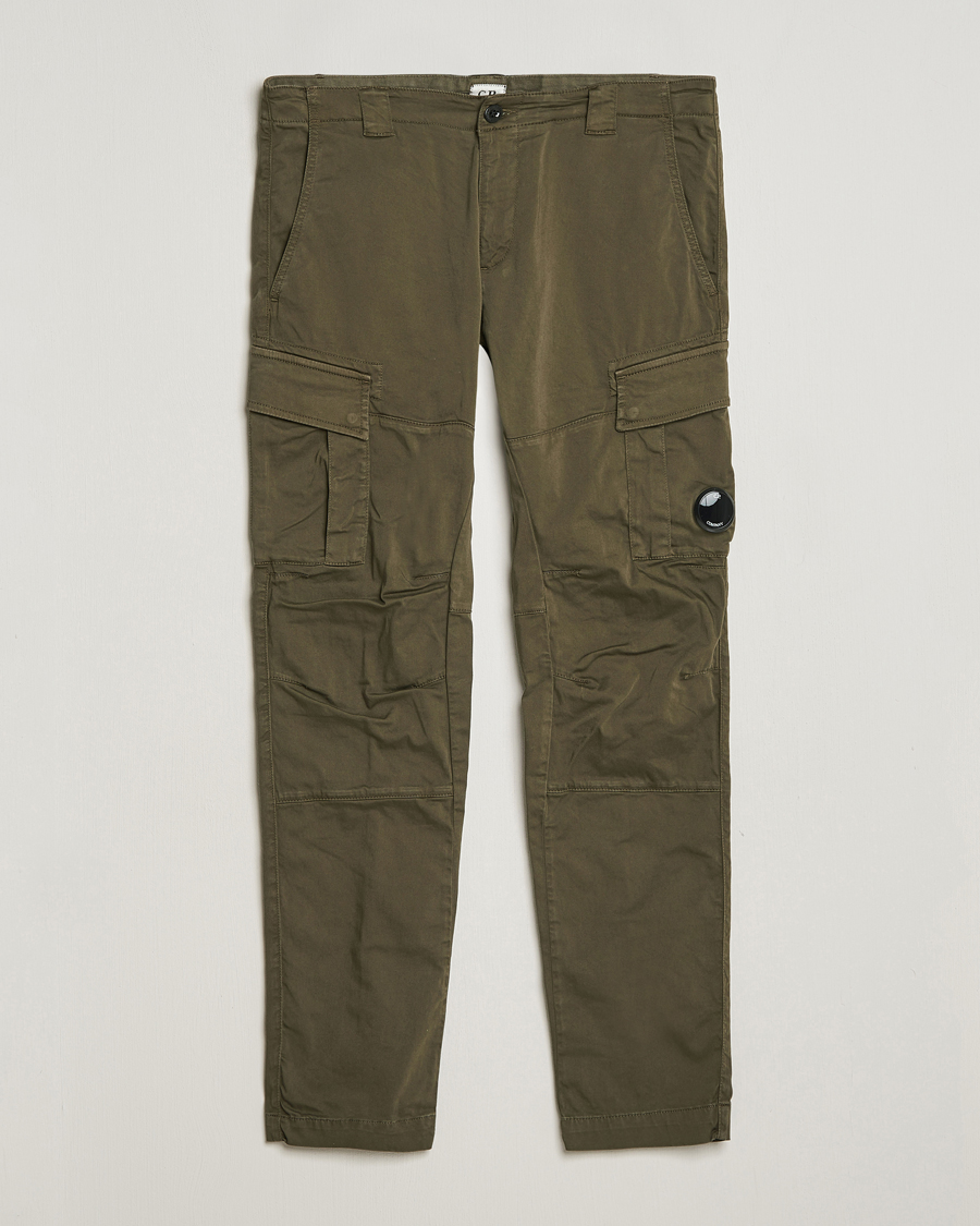 Herre | Bukser | C.P. Company | Satin Stretch Cargo Pants Army