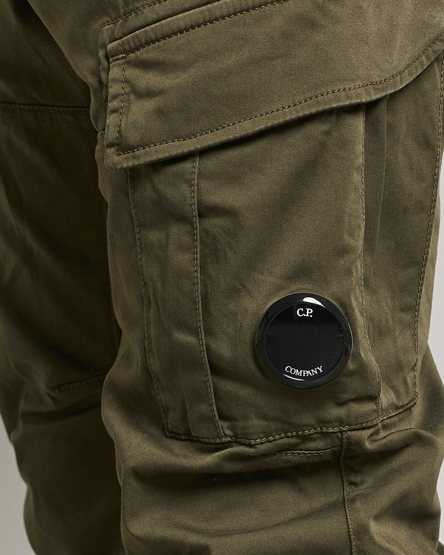 Herre | Bukser | C.P. Company | Satin Stretch Cargo Pants Army