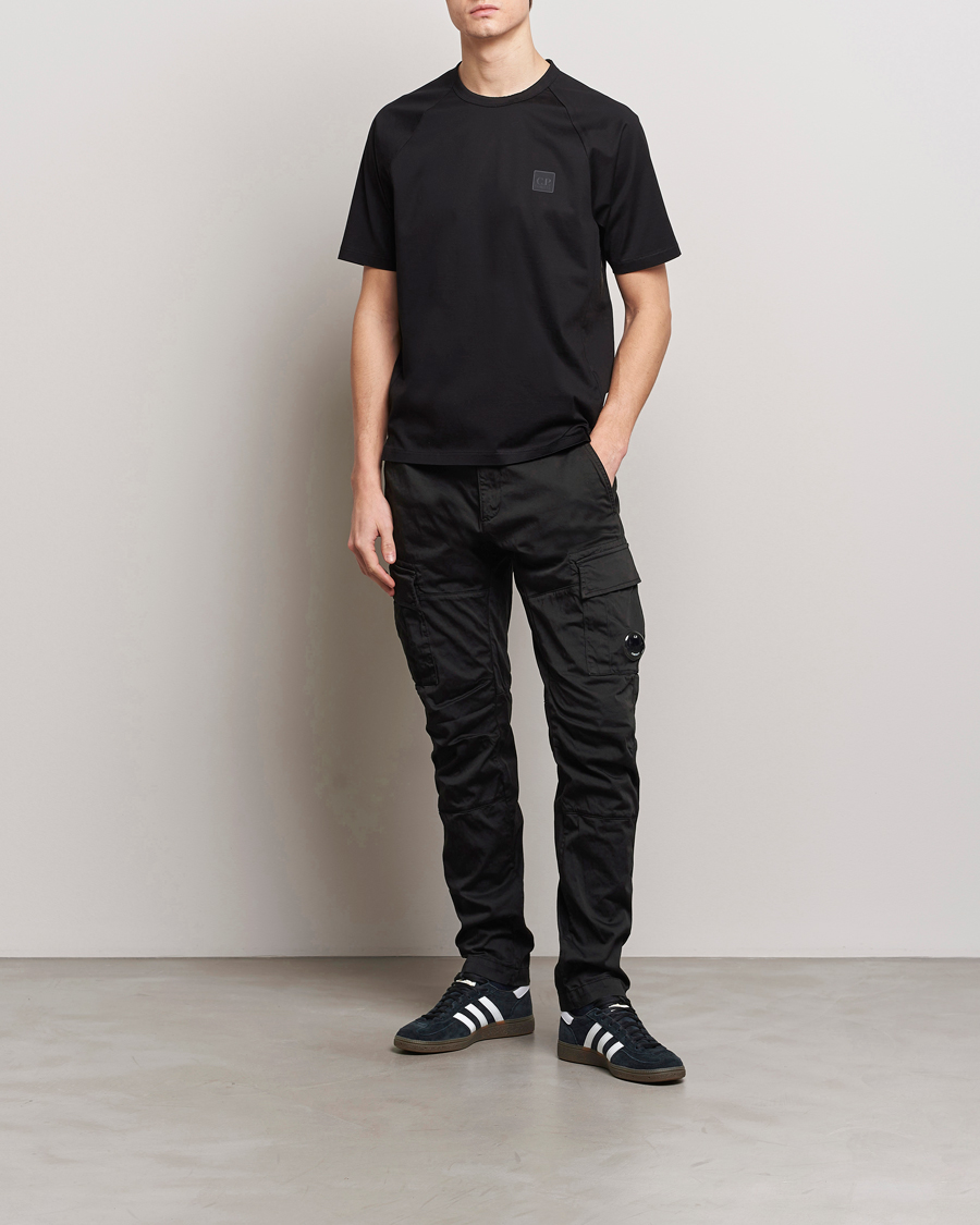Herre | Bukser | C.P. Company | Satin Stretch Cargo Pants Black