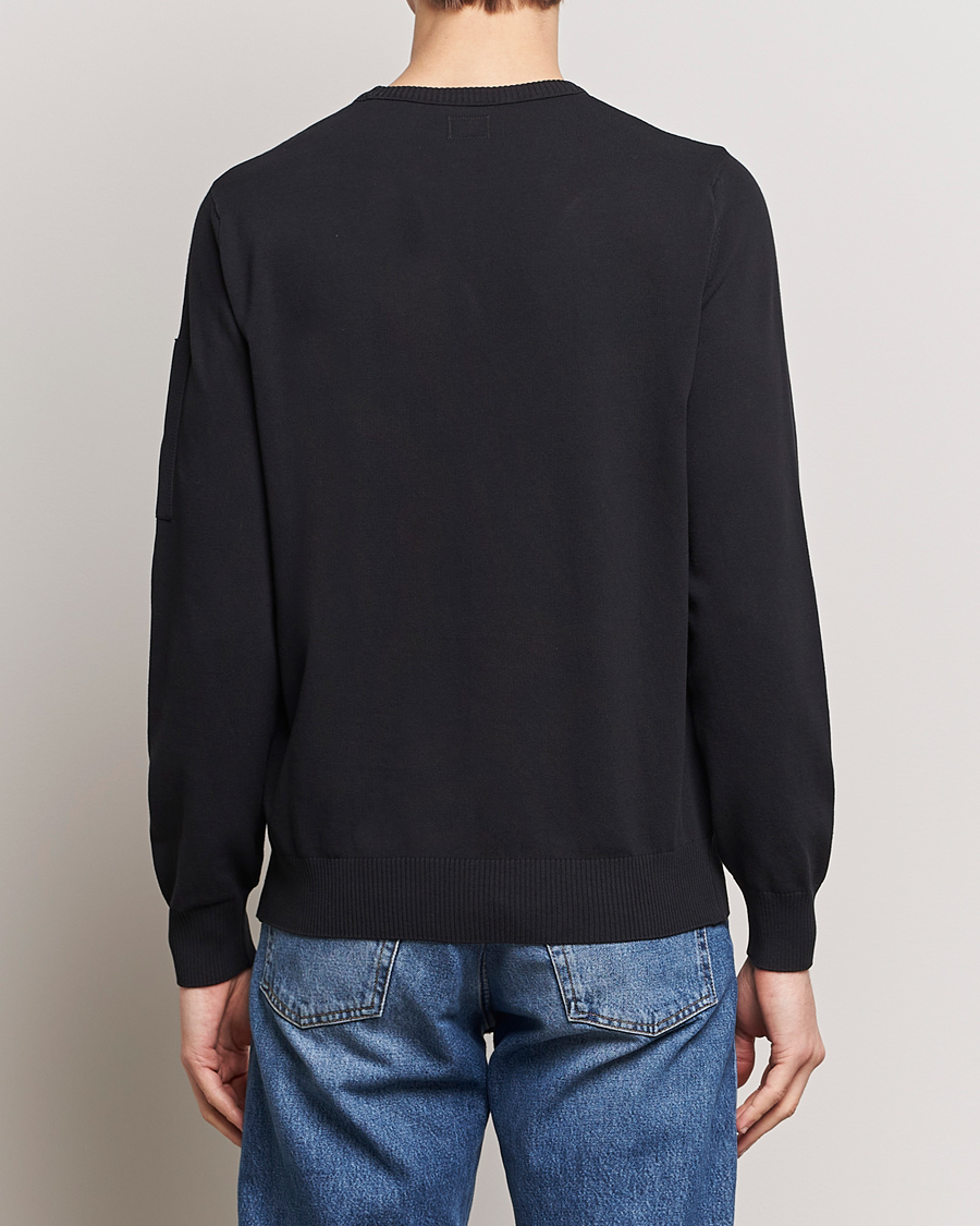 Herre | Trøjer | C.P. Company | Old Dyed Cotton Crepe Crewneck Black