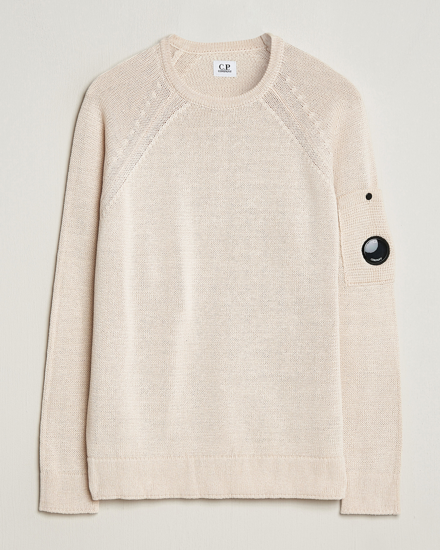 Herre | Trøjer | C.P. Company | Compact Cotton Lens Crewneck Ecru