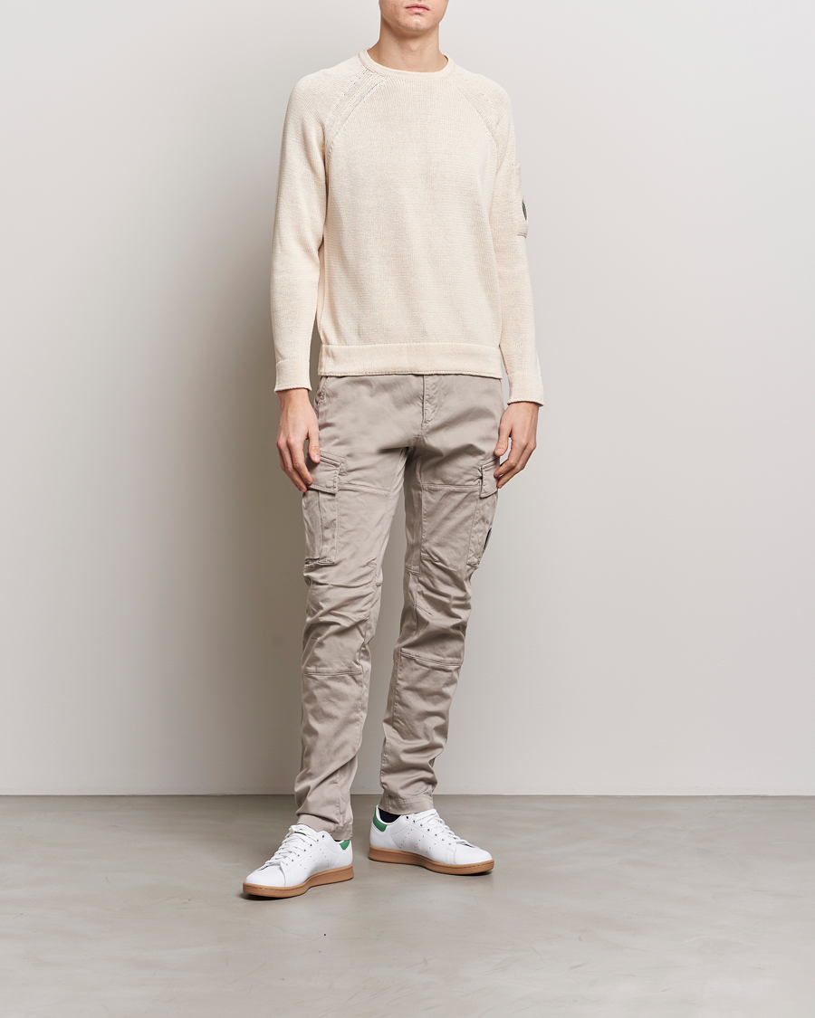 Herre | Trøjer | C.P. Company | Compact Cotton Lens Crewneck Ecru