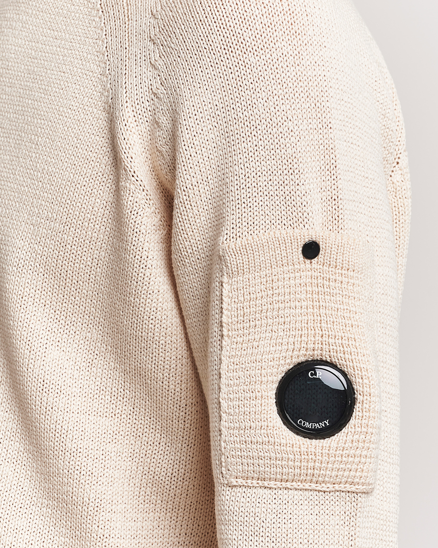 Herre | Trøjer | C.P. Company | Compact Cotton Lens Crewneck Ecru