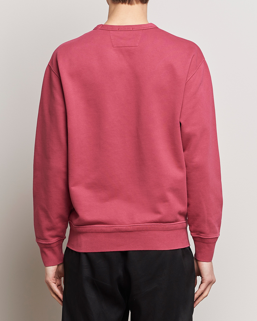 Herre | Trøjer | C.P. Company | Resist Dyed Cotton Logo Sweatshirt Wine
