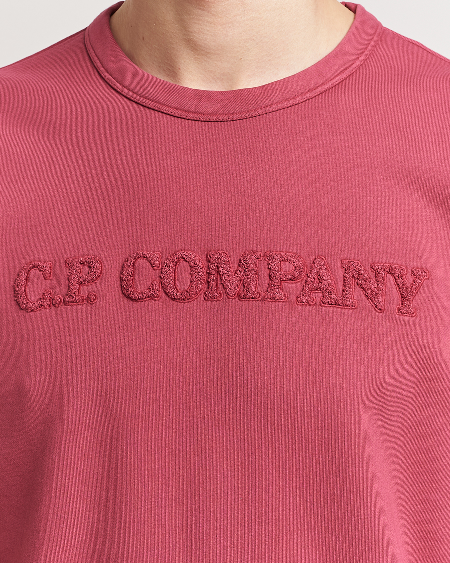 Herre | Trøjer | C.P. Company | Resist Dyed Cotton Logo Sweatshirt Wine