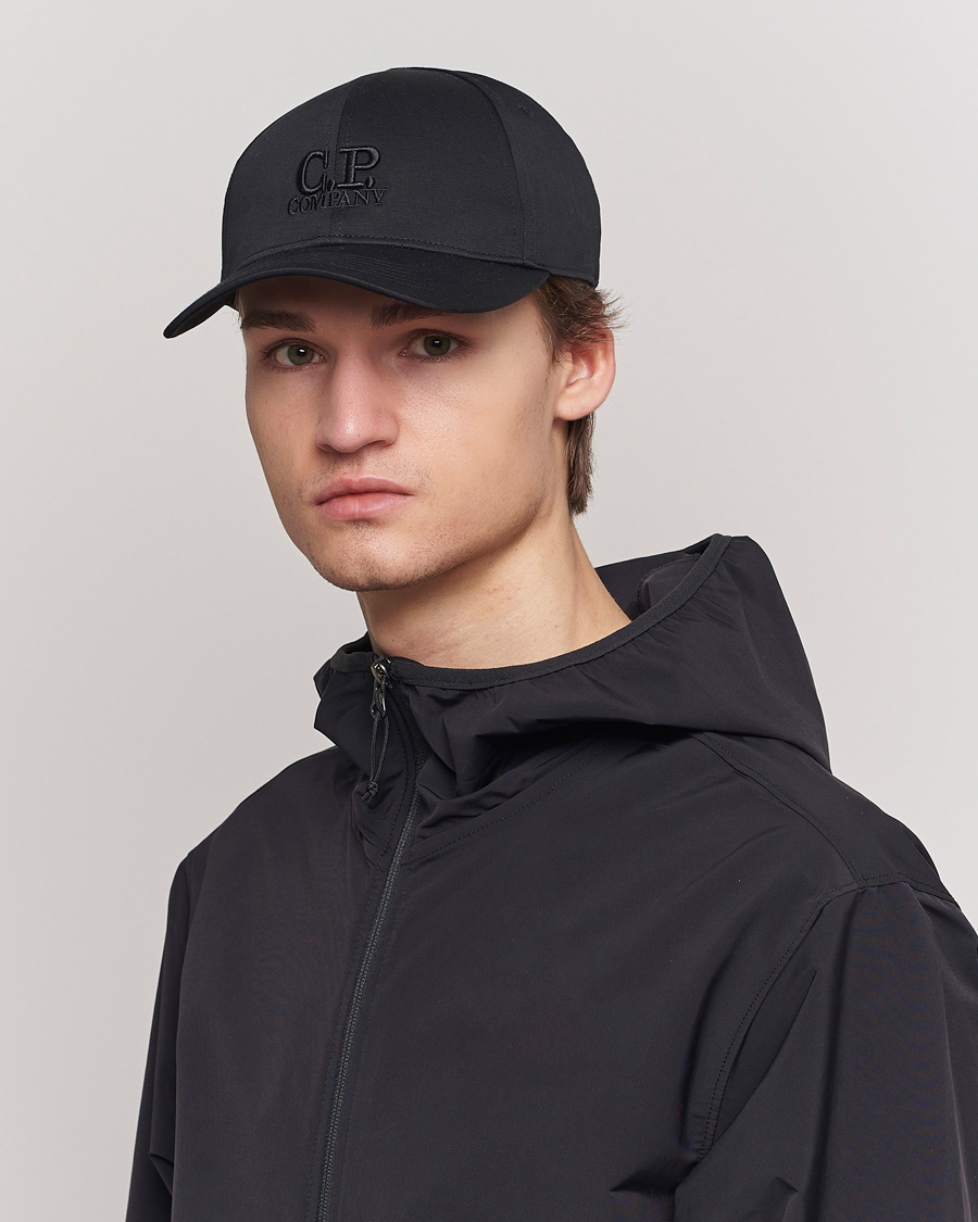 Herre | Hatte & kasketter | C.P. Company | Cotton Gabardine Cap Black