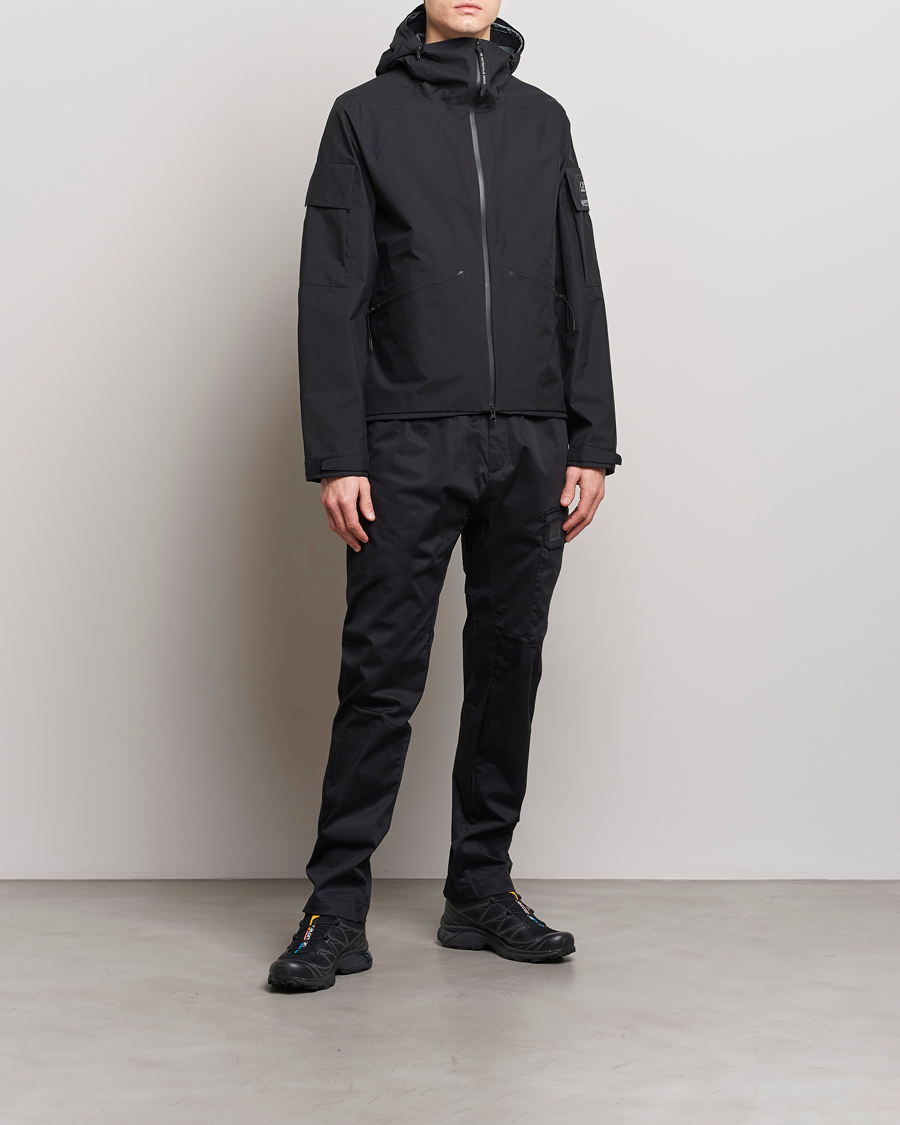 Herre | Bukser | C.P. Company | Metropolis Gabardine Stretch Satin Cargo Trousers Black