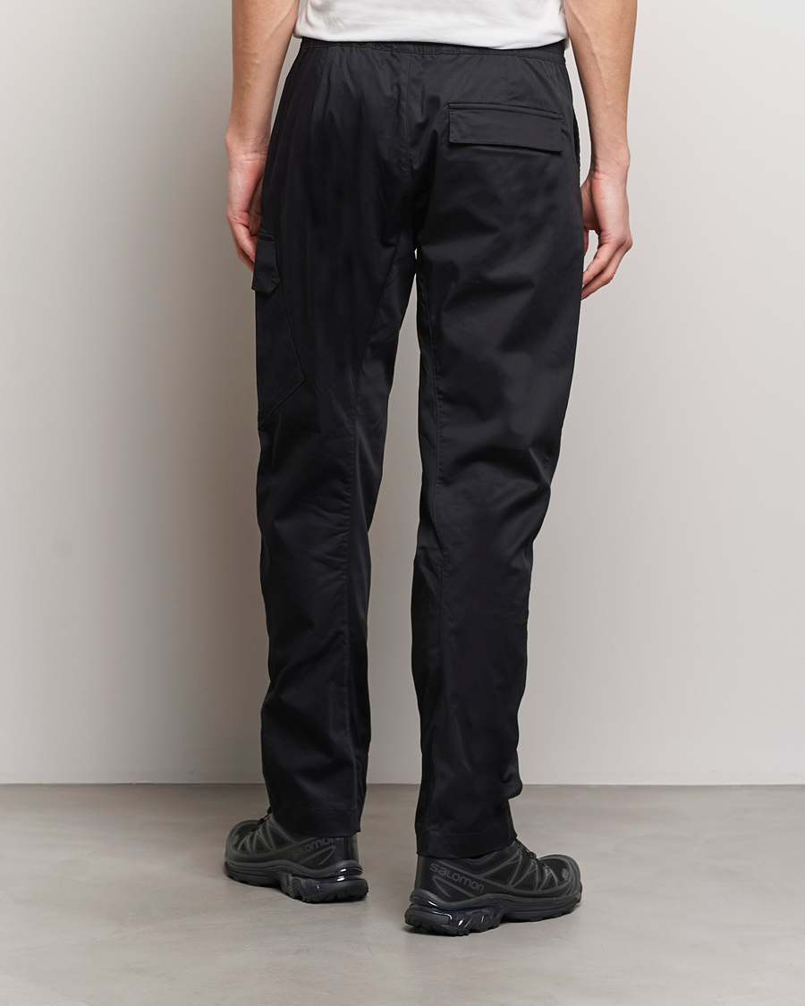 Herre | Bukser | C.P. Company | Metropolis Gabardine Stretch Satin Cargo Trousers Black