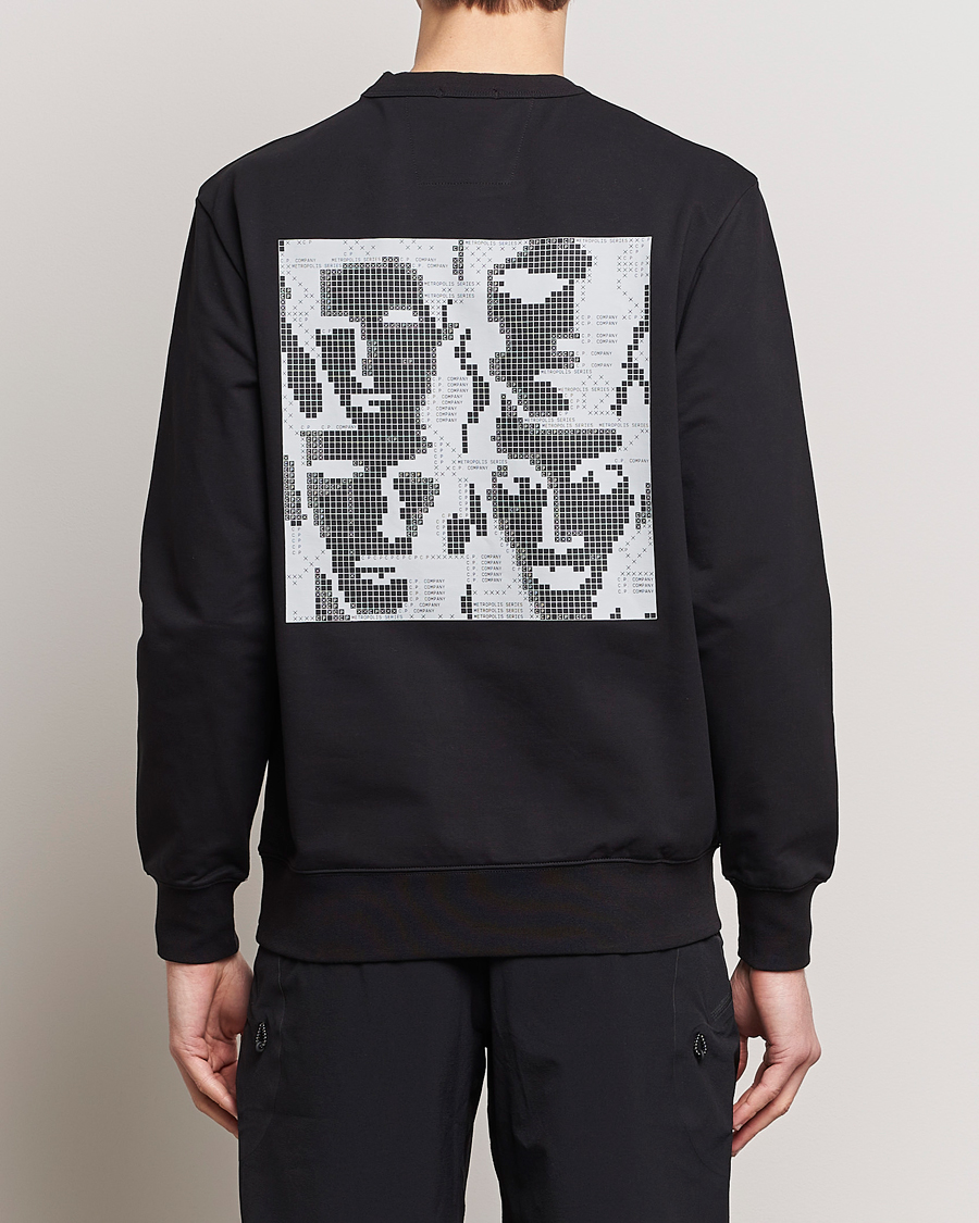Herre | Trøjer | C.P. Company | Metropolis Printed Logo Sweatshirt Black
