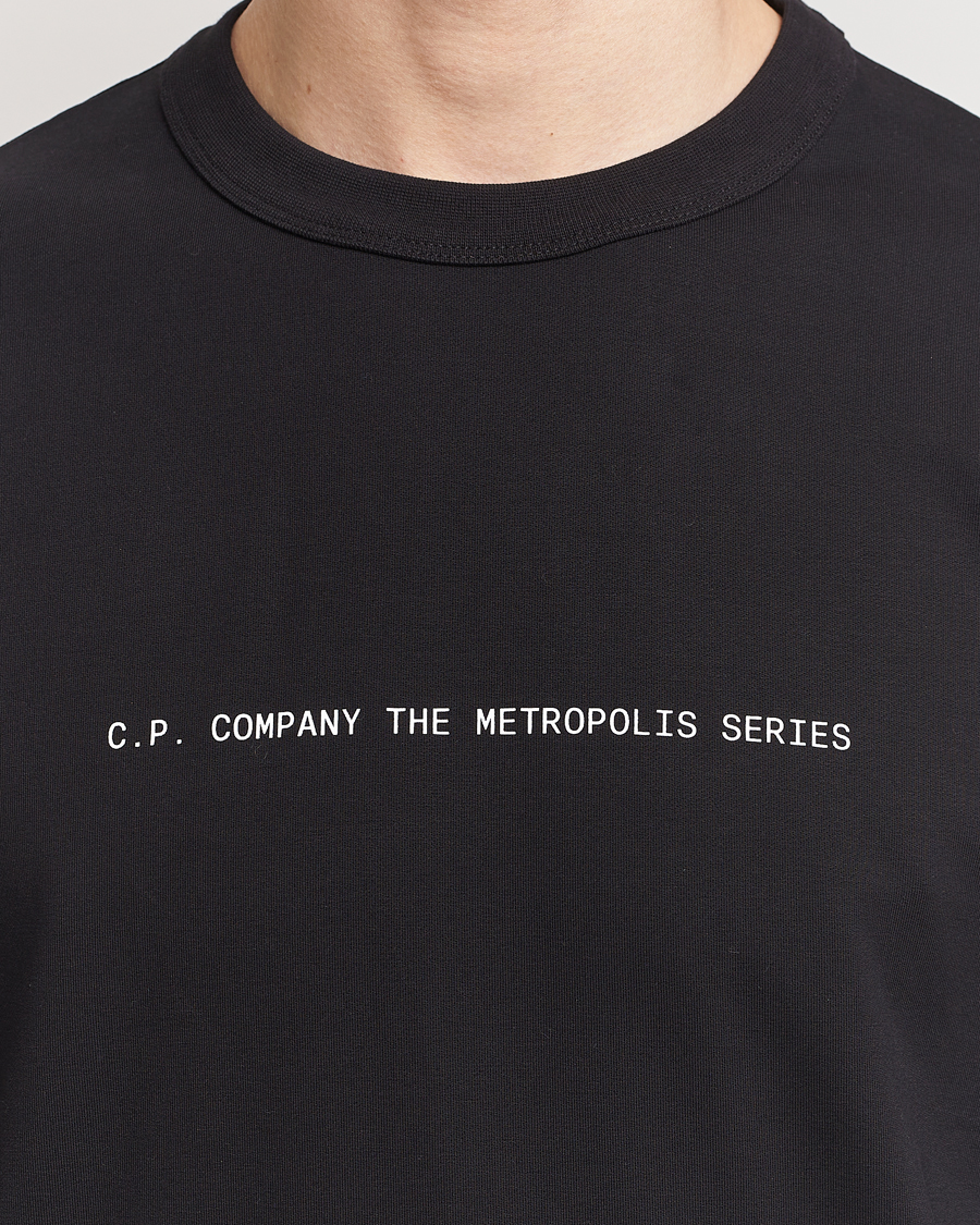 Herre | Trøjer | C.P. Company | Metropolis Printed Logo Sweatshirt Black