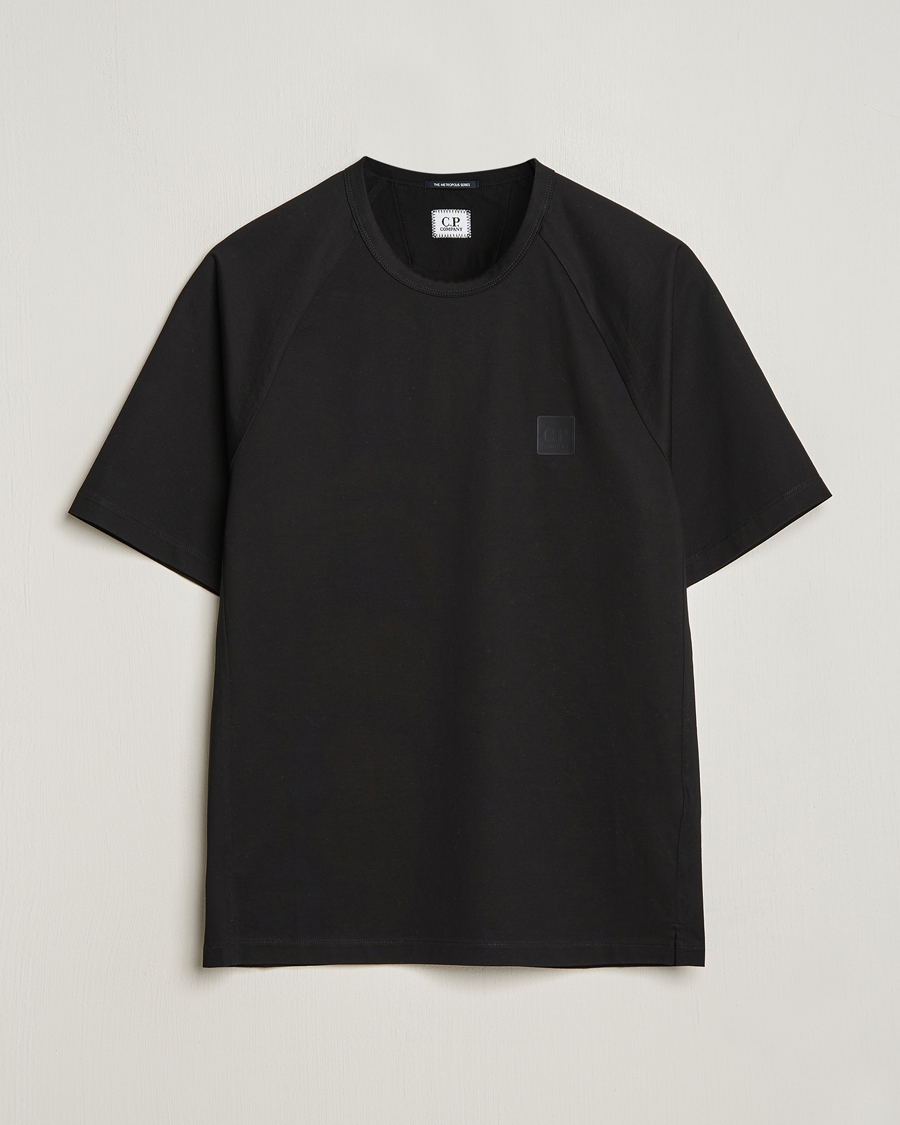 Herre |  | C.P. Company | Metropolis Mercerized Jersey Tonal Logo T-Shirt Black