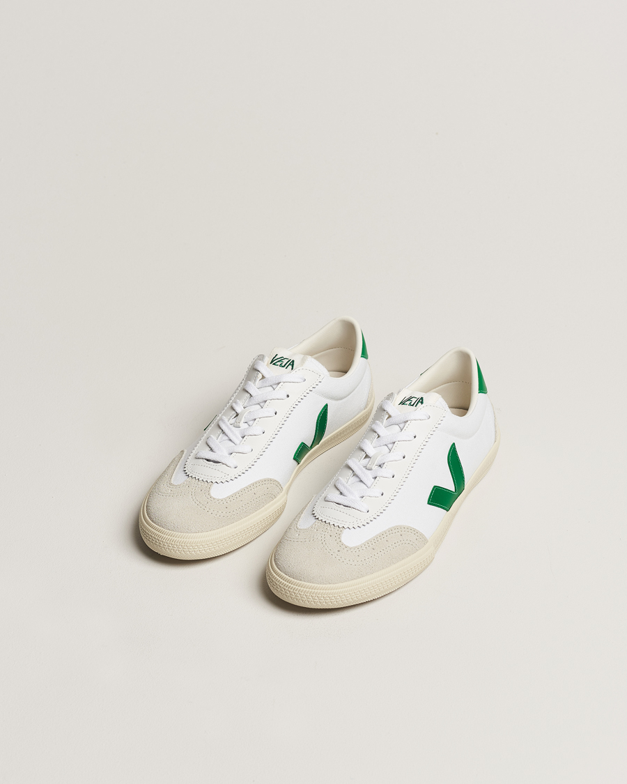 Herre | Hvide sneakers | Veja | Volley Sneaker White/Emeraude