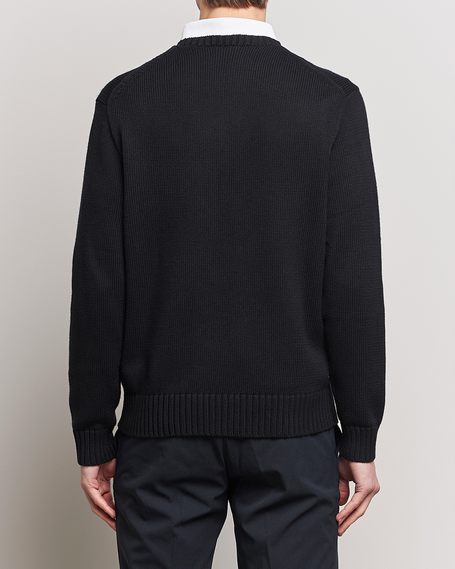 Herre | Trøjer | RLX Ralph Lauren | Bear Golfer Knitted Sweater Polo Black