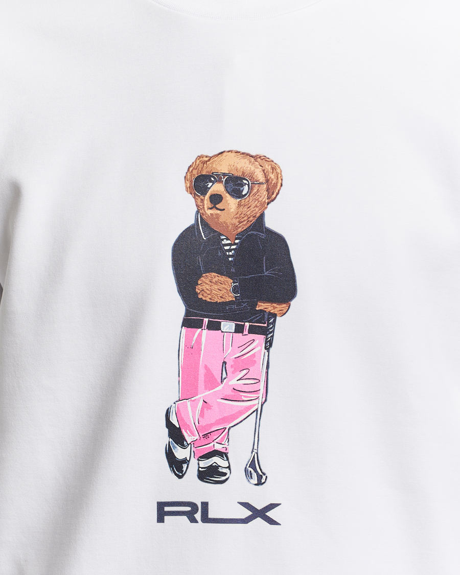 Herre | Trøjer | RLX Ralph Lauren | Bear Golfer Double Knit Sweater Ceramic White