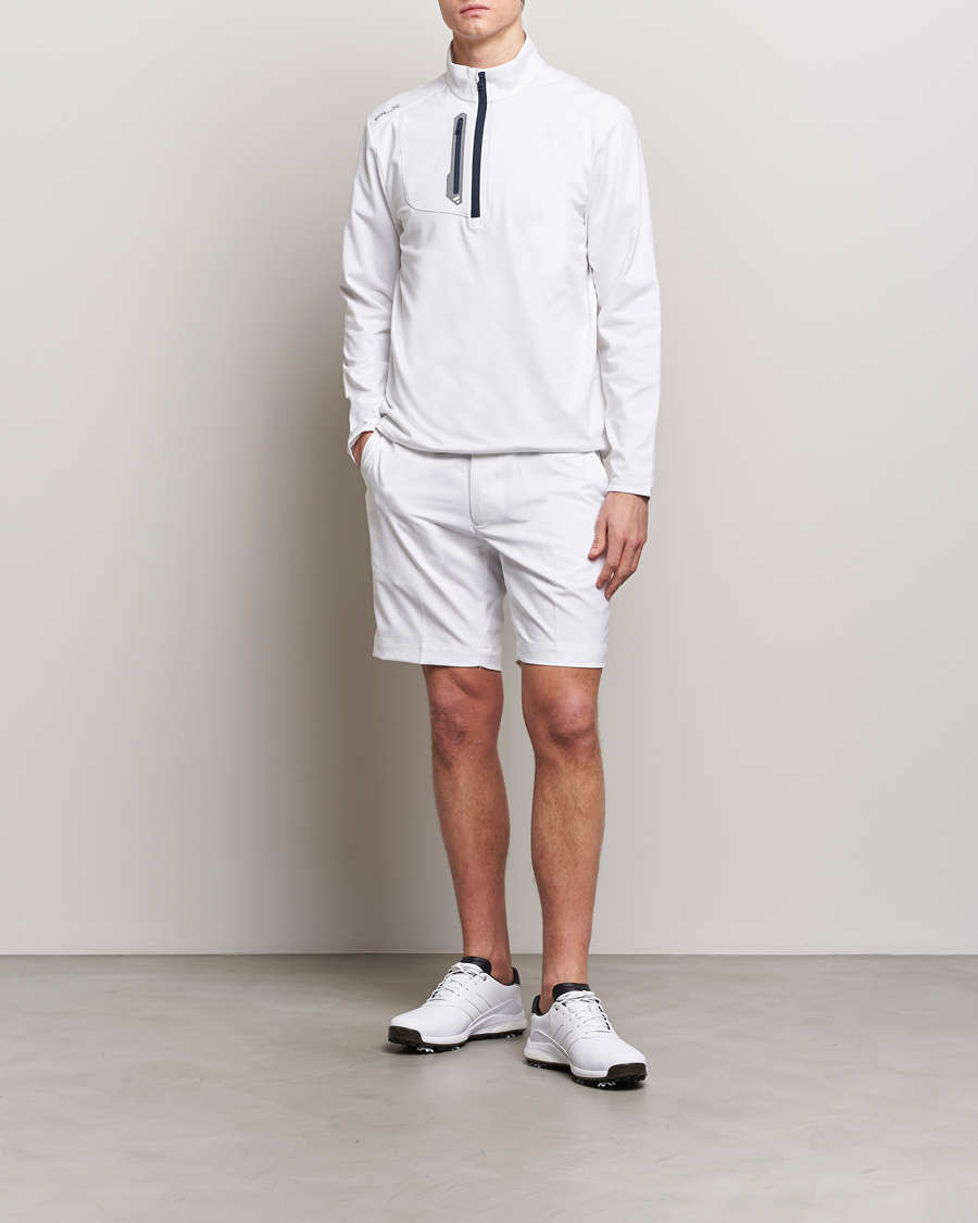 Herre | Trøjer | RLX Ralph Lauren | Luxury Jersey Half Zip Ceramic White